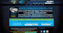 Desktop Screenshot of carwashorders.com